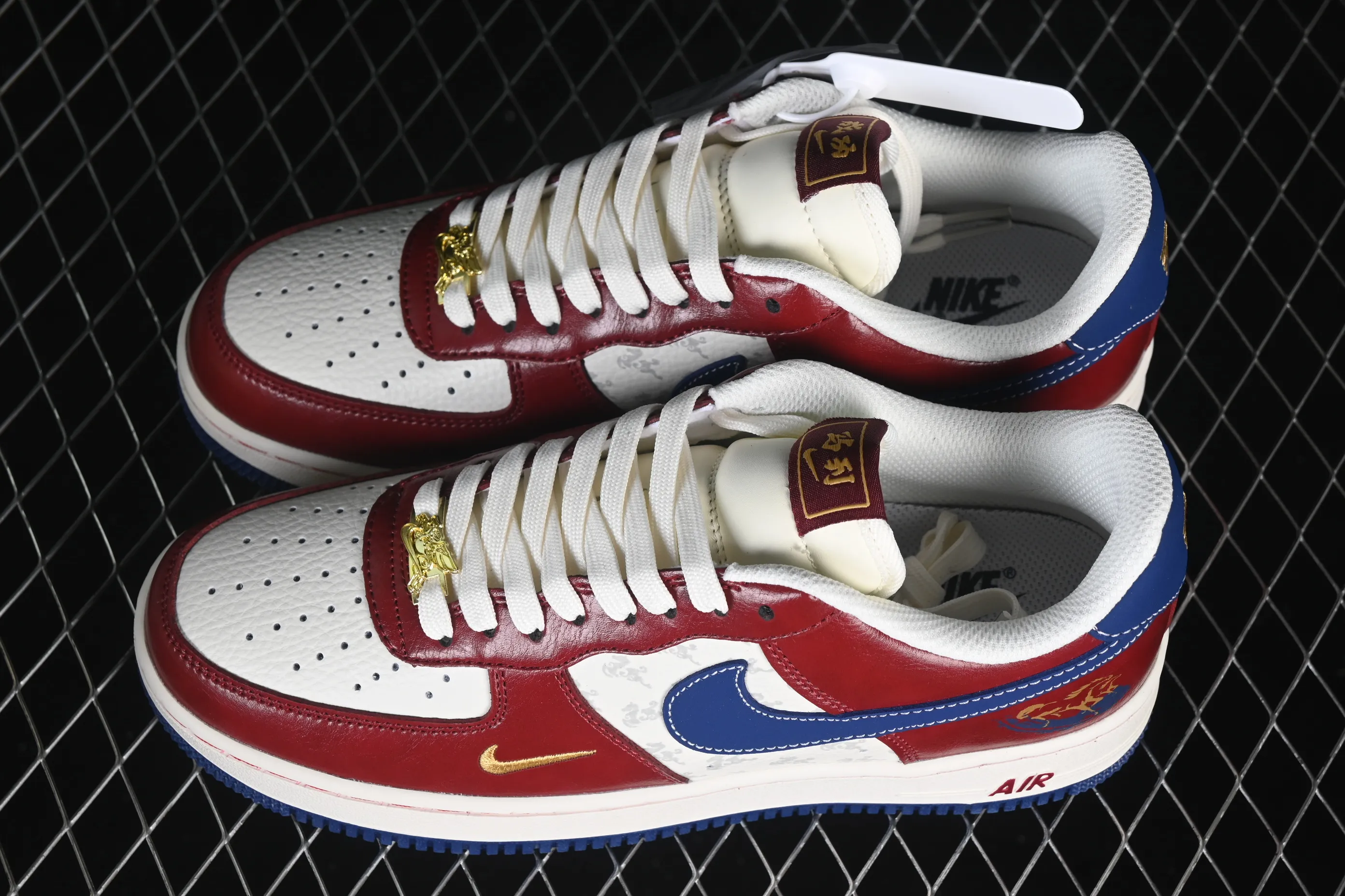 All categories Nk Air Force 1 Air Force series Nk Air Force 1 Low Air Force low top Nike Air Force 1'07 Low Year of the Horse joint vermillion cloud white Air Force 1 low top casual sneakers FV4921-600